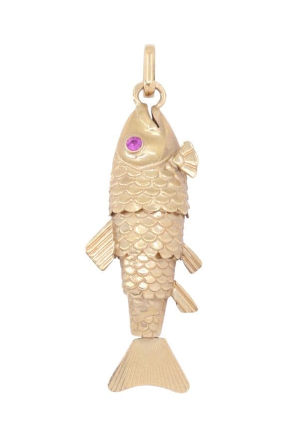PENDENTIF BRELOQUE POISSON ARITCULÉ — vue 1