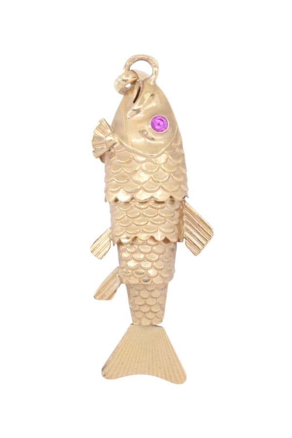 PENDENTIF BRELOQUE POISSON ARITCULÉ — vue 3