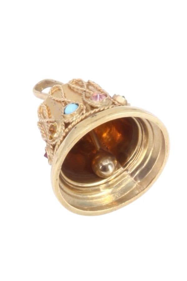 PENDENTIF BRELOQUE CLOCHE — vue 3