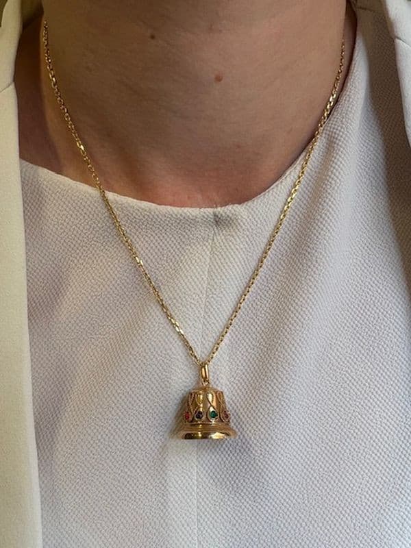 PENDENTIF BRELOQUE CLOCHE — vue 2
