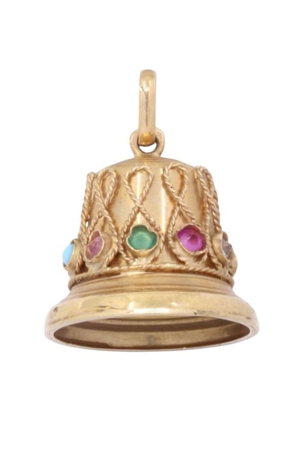 PENDENTIF BRELOQUE CLOCHE — vue 1