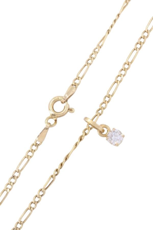 COLLIER DIAMANT 0.20 CARAT — vue 3