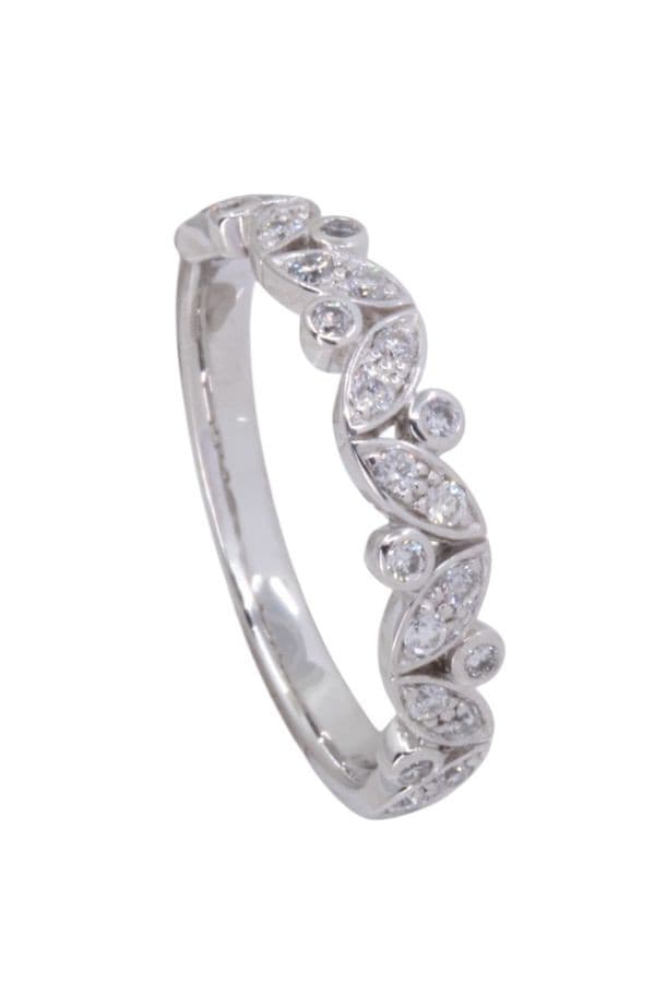 BAGUE MODERNE DIAMANTS — vue 5