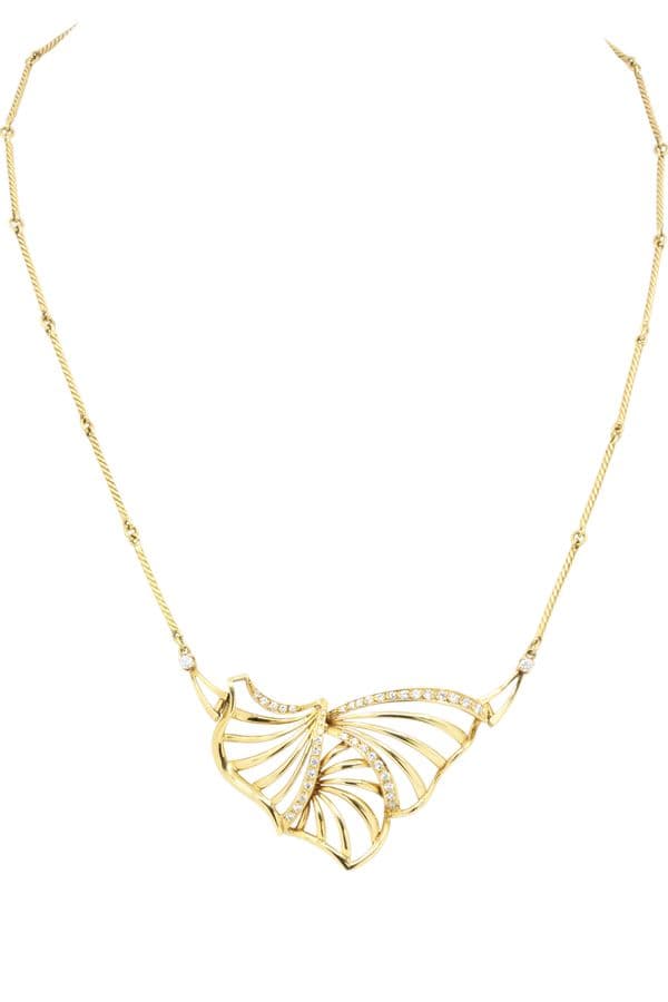 COLLIER MODERNE DIAMANTS — vue 1