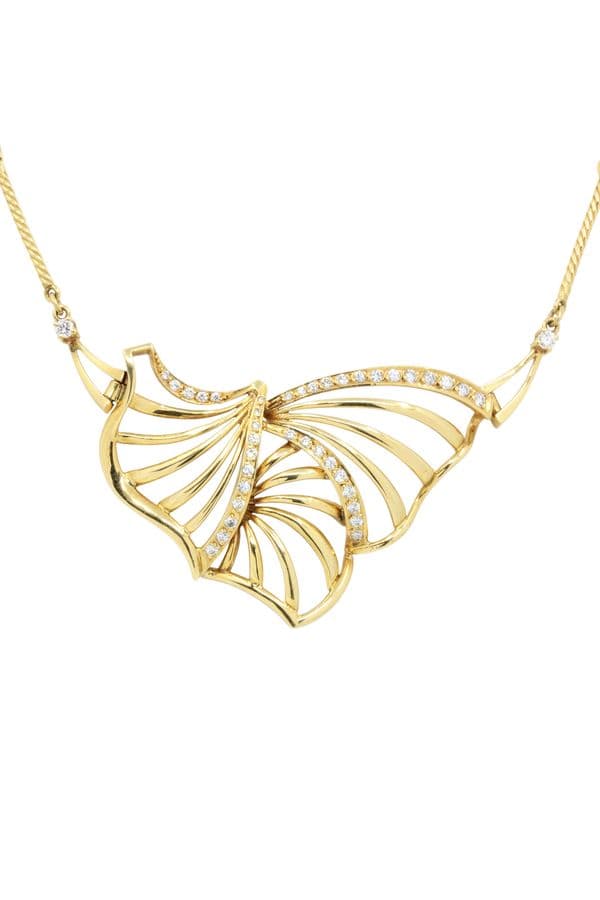 COLLIER MODERNE DIAMANTS — vue 3