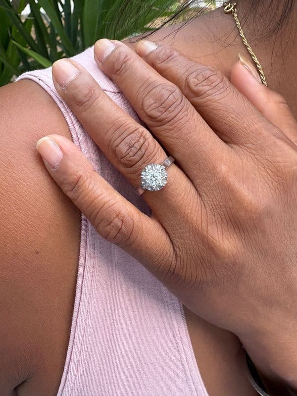 SOLITAIRE DIAMANT 0.20 CARAT — vue 2