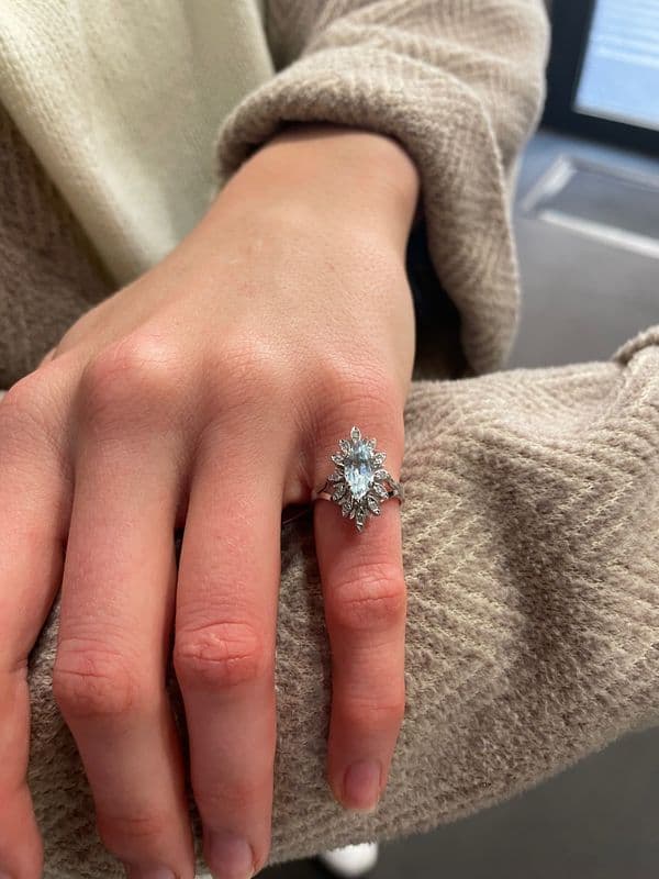 MARQUISE TOPAZE ET DIAMANTS 50' — vue 2