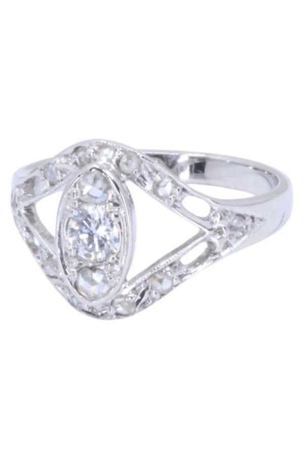 BAGUE ART-DÉCO DIAMANTS — vue 6