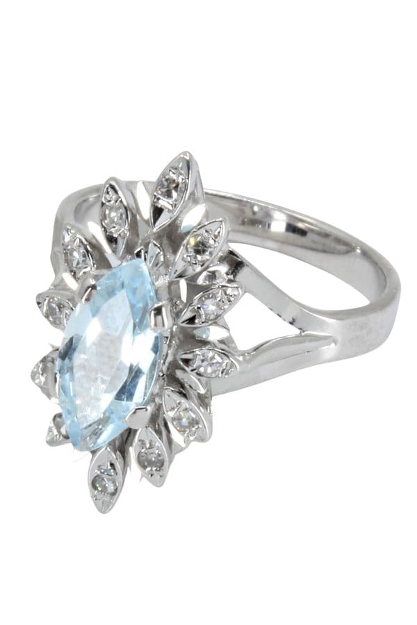 MARQUISE TOPAZE ET DIAMANTS 50' — vue 3
