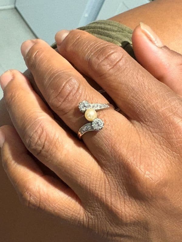 BAGUE TOI ET MOI ANCIENNE — vue 2