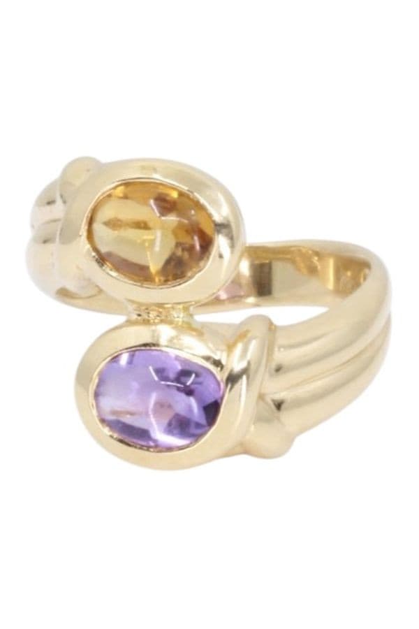BAGUE TOI & MOI CITRINE ET AMETHYSTE — vue 6