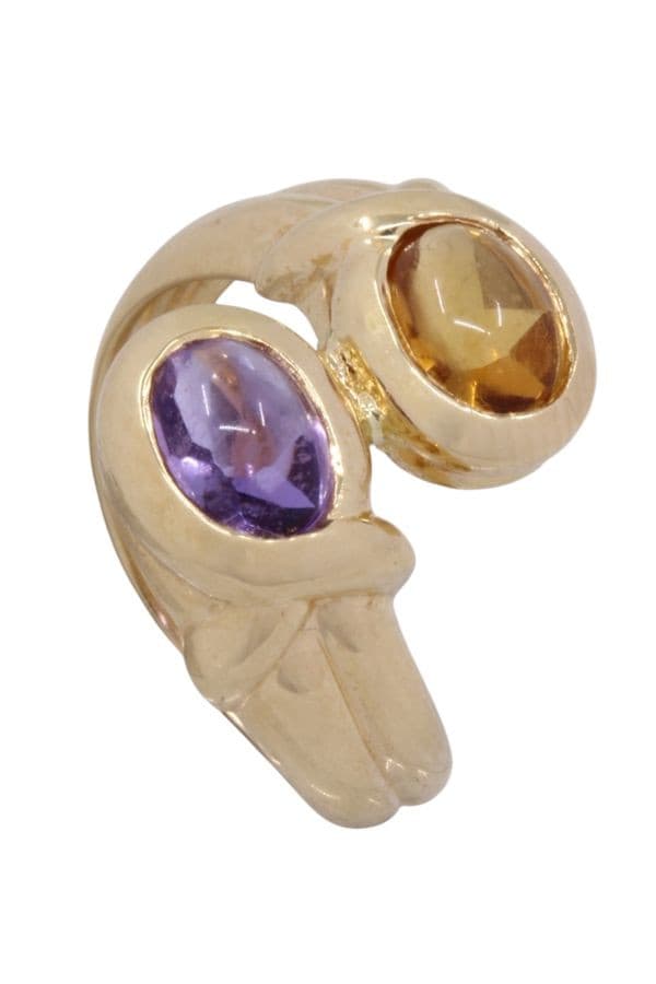 BAGUE TOI & MOI CITRINE ET AMETHYSTE — vue 5