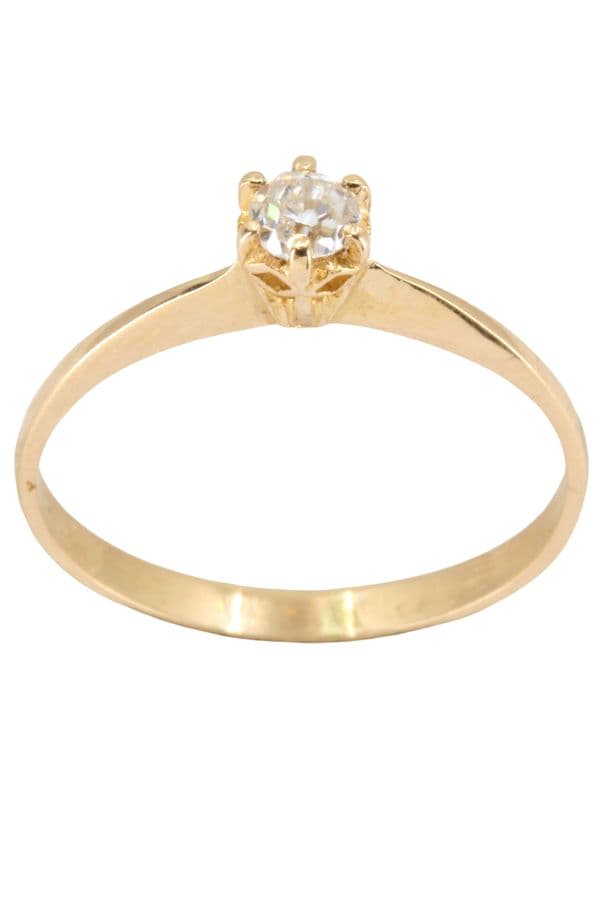 SOLITAIRE DIAMANT 0.10 CARAT — vue 1