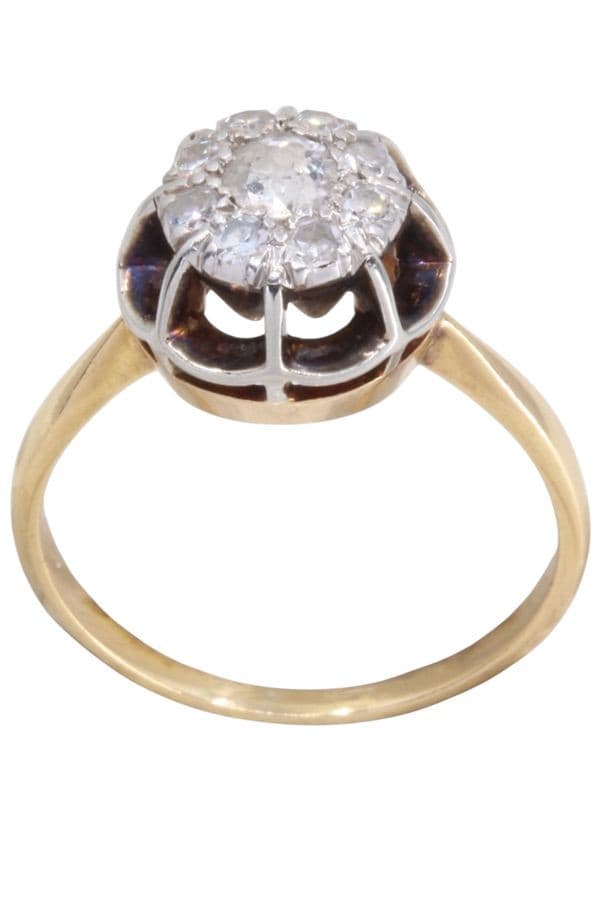BAGUE EFFET SOLITAIRE DIAMANTS — vue 1