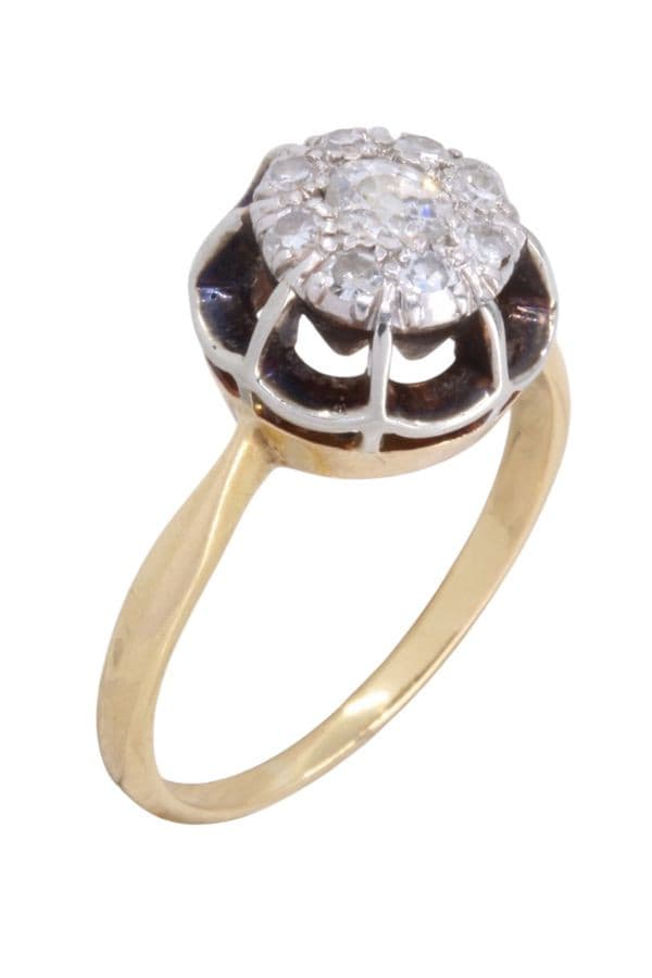 BAGUE EFFET SOLITAIRE DIAMANTS — vue 3