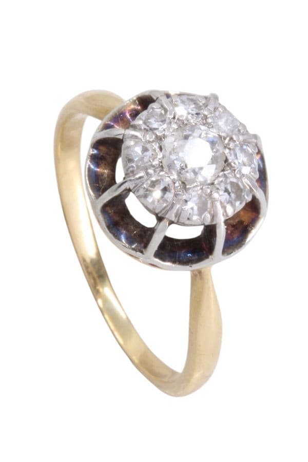 BAGUE EFFET SOLITAIRE DIAMANTS — vue 4