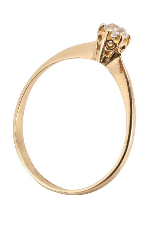 SOLITAIRE DIAMANT 0.10 CARAT — vue 4