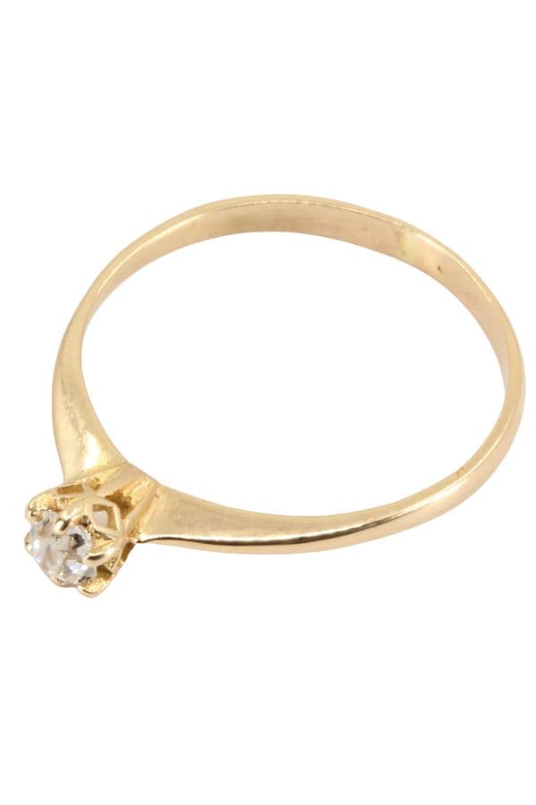 SOLITAIRE DIAMANT 0.10 CARAT — vue 5