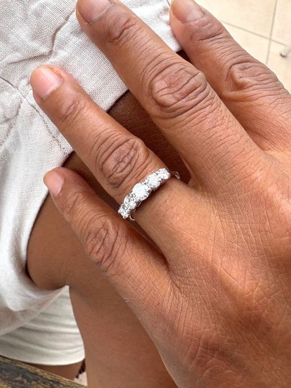 BAGUE JARRETIÈRE DIAMANTS — vue 2