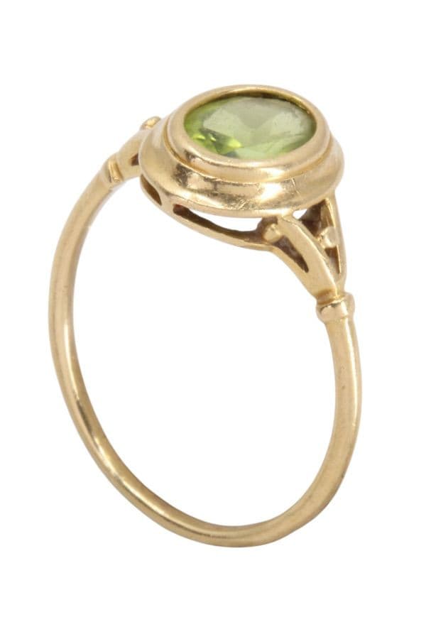 BAGUE ART-DÉCO PÉRIDOT — vue 4