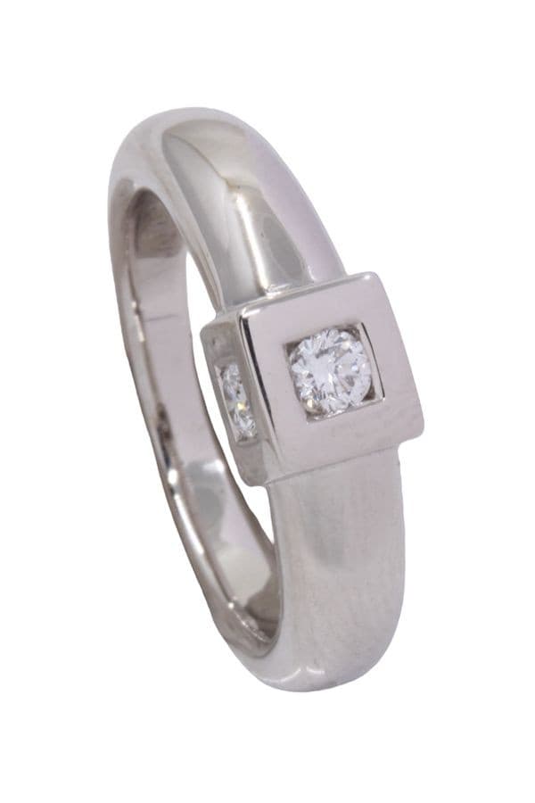BAGUE CUBE DIAMANTS — vue 4