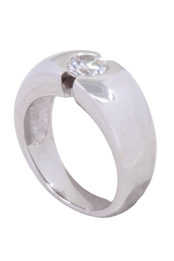 BAGUE JONC DIAMANT 0.75 CARAT — vue 4
