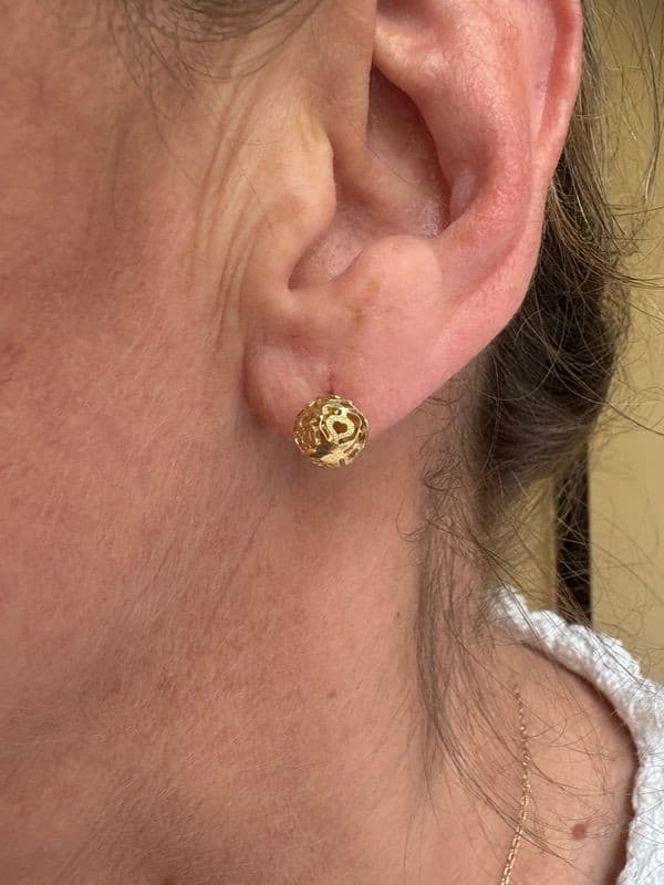 BOUCLES D'OREILLES BOULES — vue 2
