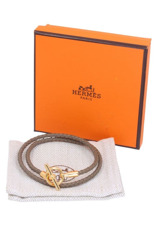 BRACELET HERMES GLENAN DOUBLE TOUR — vue 2