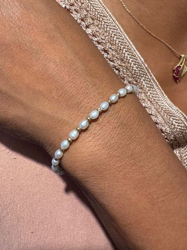 BRACELET MODERNE PERLES — vue 2