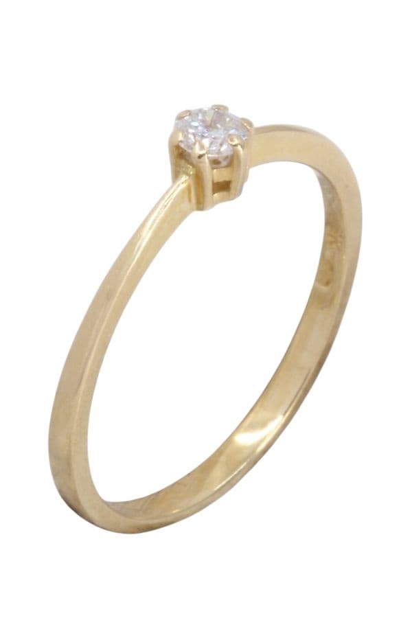 SOLITAIRE DIAMANT 0.15 CARAT — vue 3