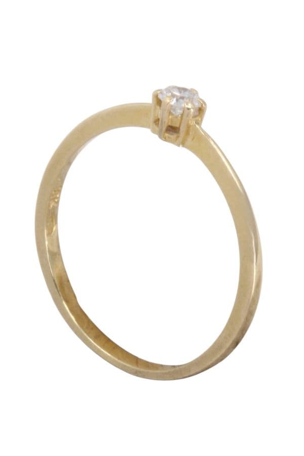 SOLITAIRE DIAMANT 0.15 CARAT — vue 4