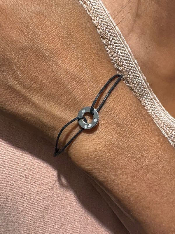 BRACELET DINH VAN CIBLE DIAMANTS — vue 2