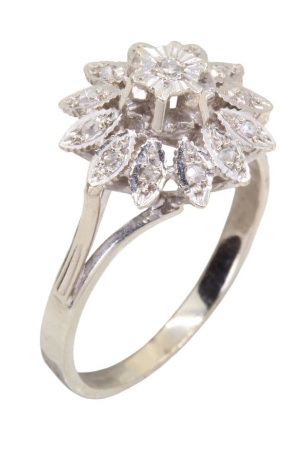 BAGUE FLEUR DIAMANTS — vue 3