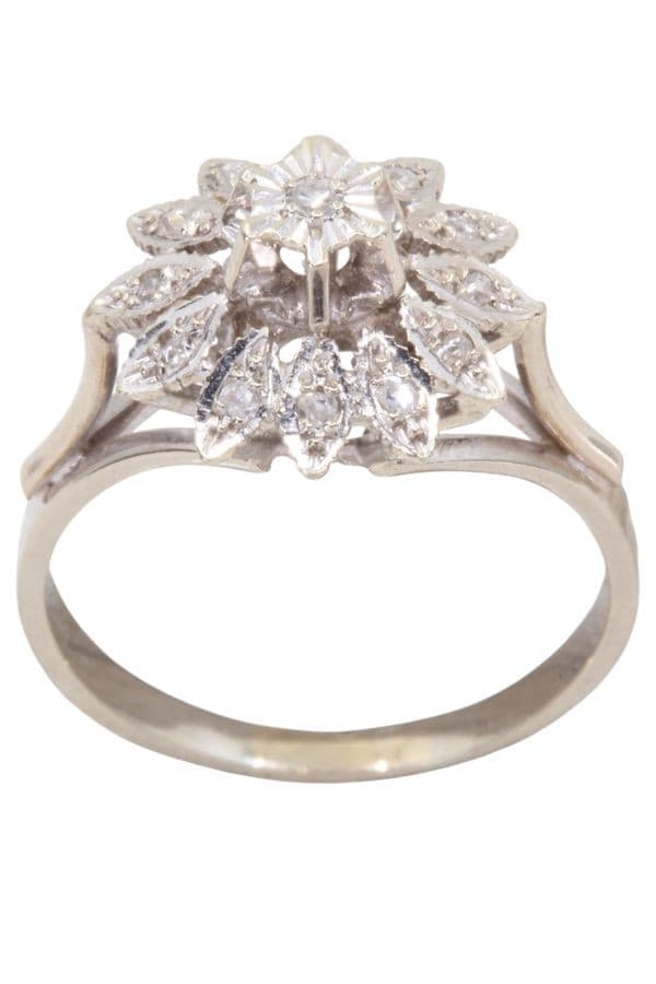 BAGUE FLEUR DIAMANTS — vue 1