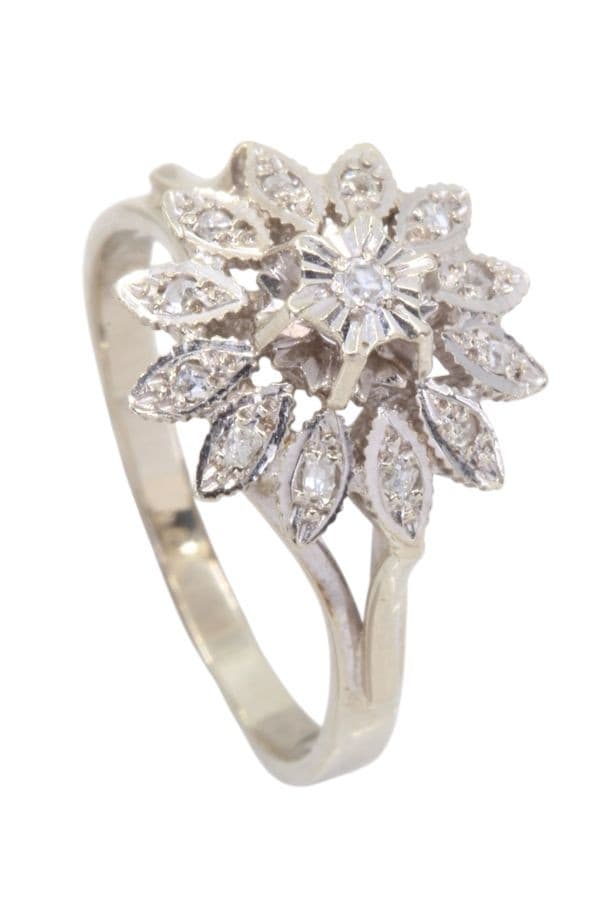 BAGUE FLEUR DIAMANTS — vue 5