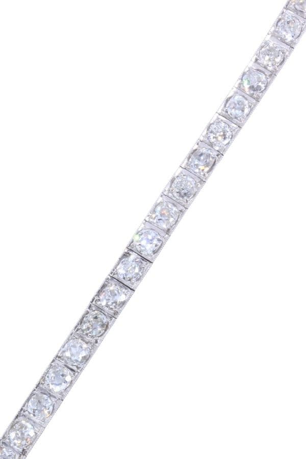 BRACELET LIGNE DIAMANTS ANCIEN — vue 3