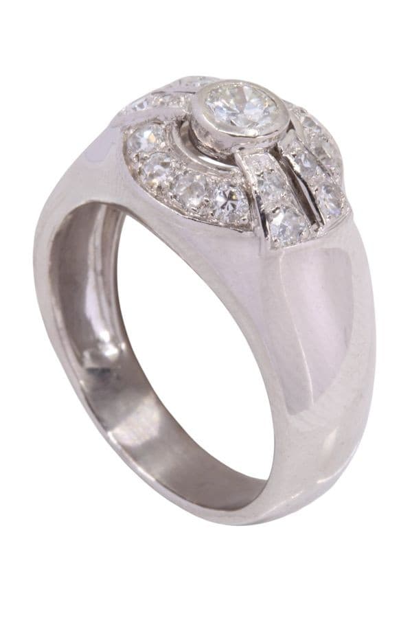 BAGUE JONC DIAMANTS — vue 4