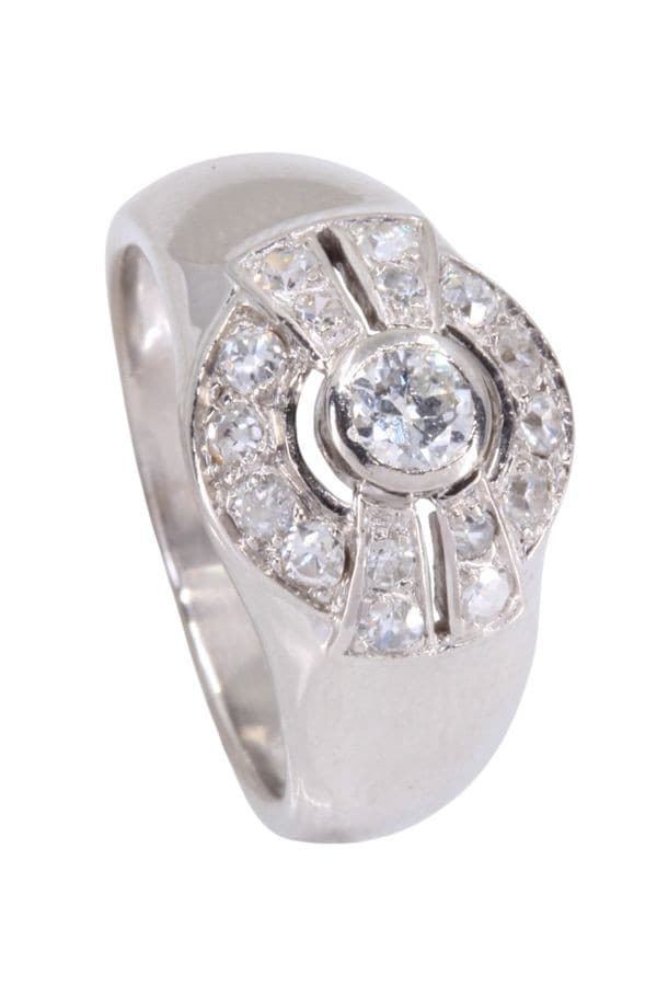 BAGUE JONC DIAMANTS — vue 5