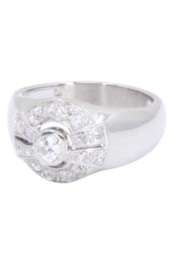 BAGUE JONC DIAMANTS — vue 6
