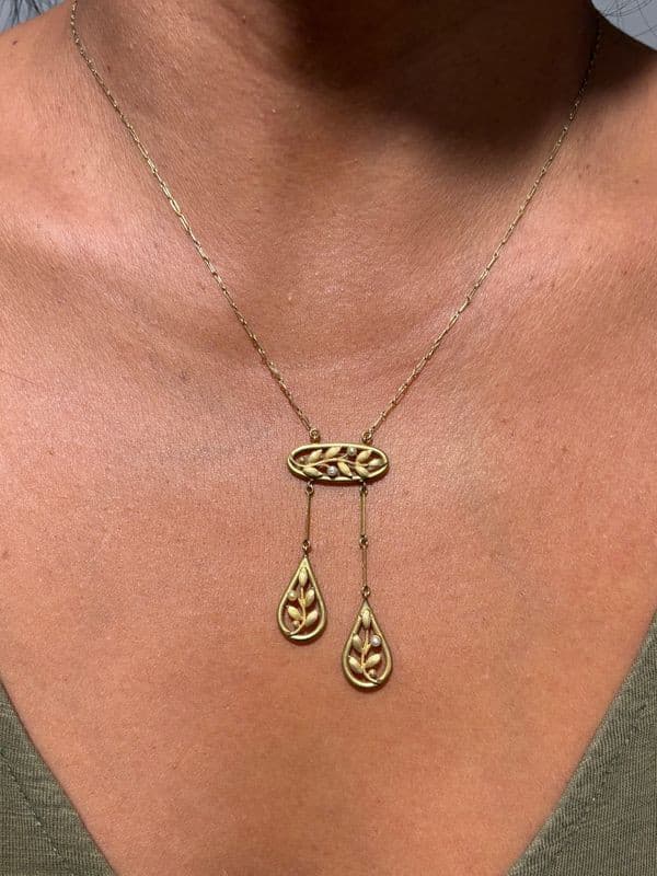 COLLIER BAYADERE ART NOUVEAU — vue 2