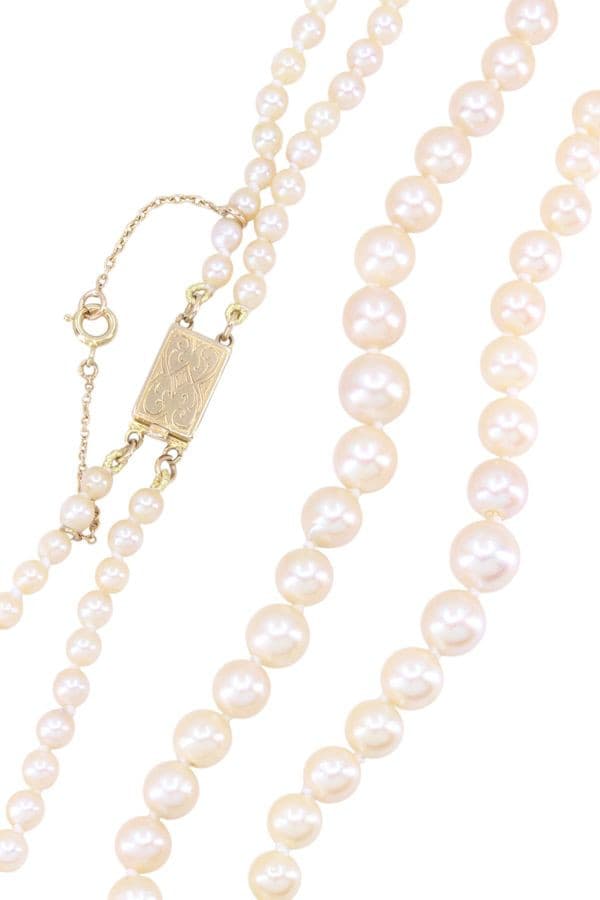 COLLIER 2 RANGS  EN CHUTE — vue 3