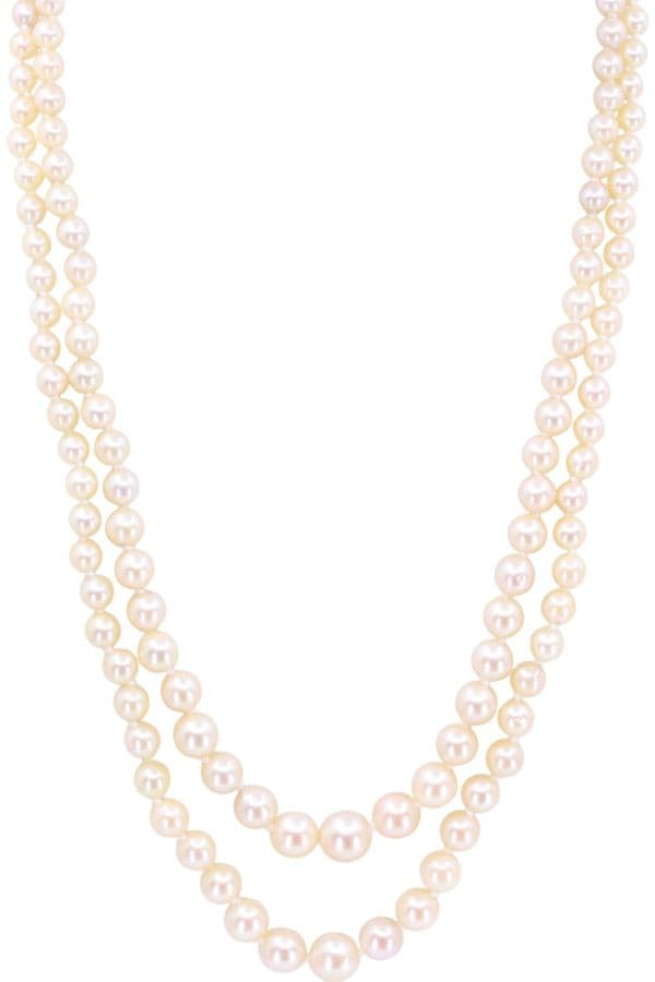COLLIER 2 RANGS  EN CHUTE — vue 1