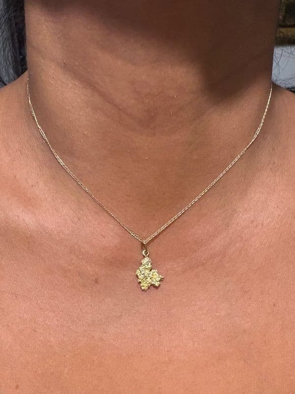 PENDENTIF PÉPITE NATURELLE — vue 2