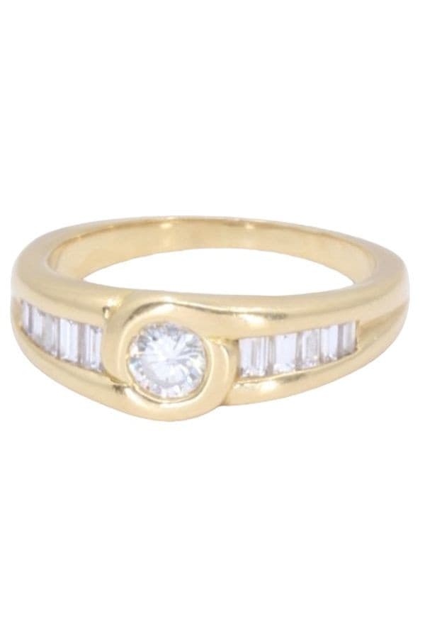 BAGUE MODERNE DIAMANTS — vue 6