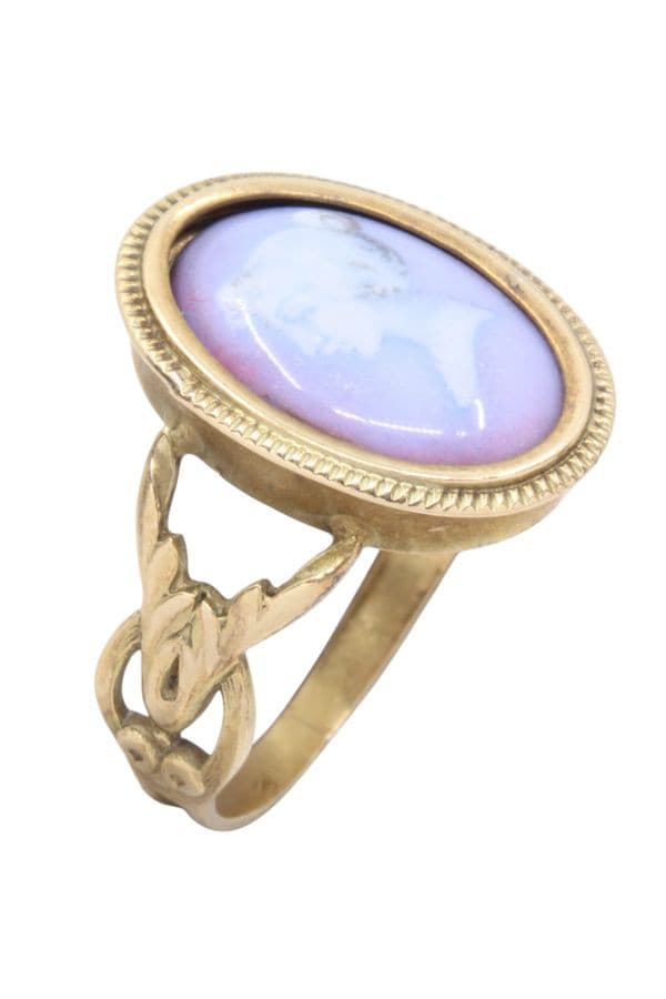 BAGUE EMAIL DE LIMOGES — vue 3