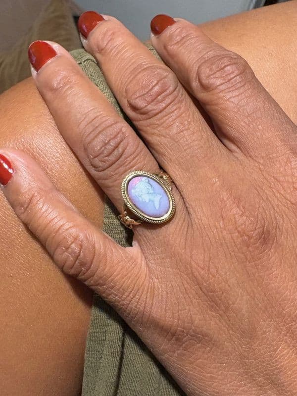 BAGUE EMAIL DE LIMOGES — vue 2
