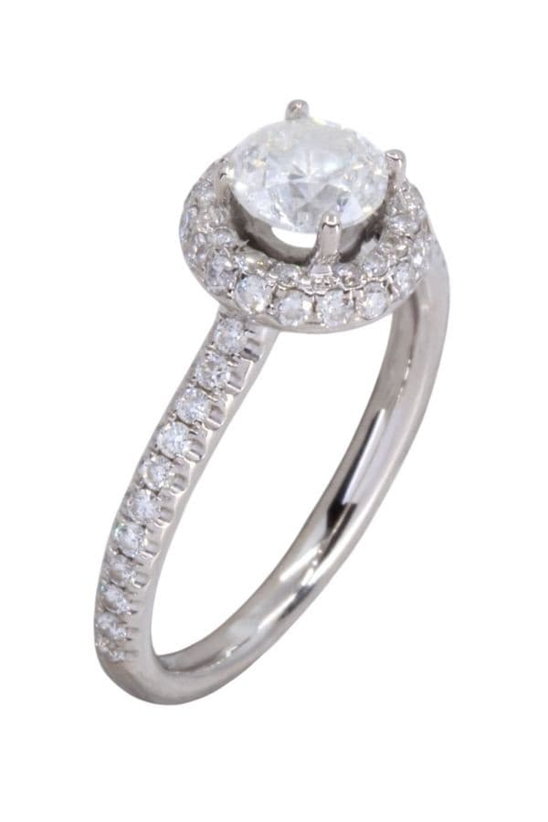 BAGUE DIAMANTS MODERNE — vue 3