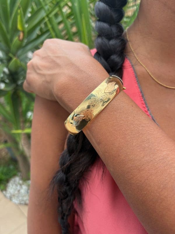 BRACELET JONC OUVRANT 3 ORS — vue 2