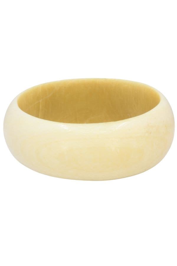 BRACELET JONC MANCHETTE IVOIRE — vue 3