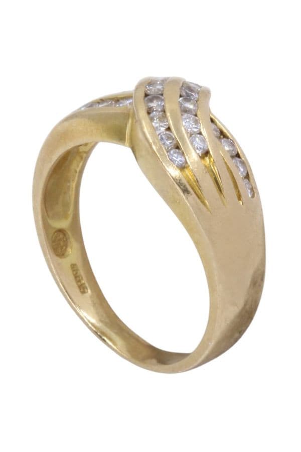 BAGUE RUBAN DIAMANTS — vue 4